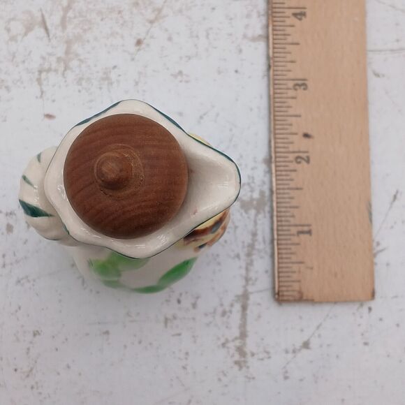 Vintage Oil Dispenser Cruet Bottle Mexican Man Wearing Sombrero with Stopper - Picture 13 of 13